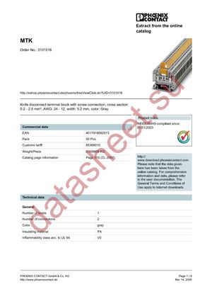 3101016 datasheet  